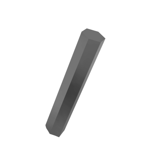 Titanium 5/8 inch Titanium Hex Bar (cut to size)